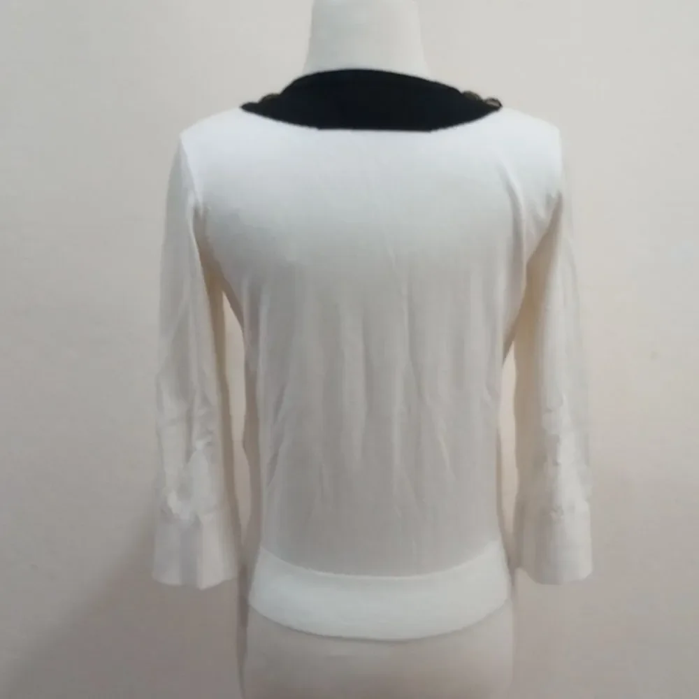 Kate Spade New York  Live Colorfully Jeweled Collar Cardigan, Size S